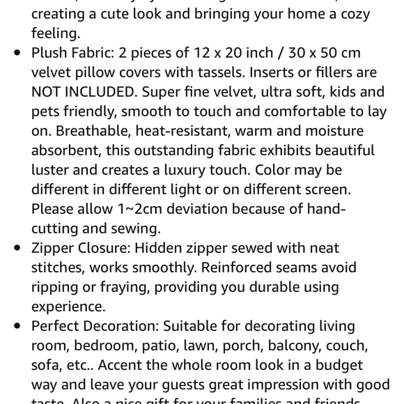 Luxe Home | Navy Velvet Tassel Trim Pillow Covers - Picture 4 of 5